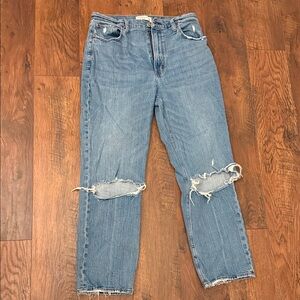 Abercrombie & Fitch The Ankle Straight Ultra High Rise Jeans